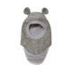 Huttelihut Gorro  Jersey de lana con orejeras Gris jaspeado