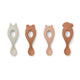 Liewood   Cucharillas para bebés, paquete de 4, mezcla rosa