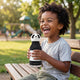 Asobu Botella térmica  con pajita Bestie - Panda 460 ml