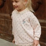 Konges Sløjd Blusa   para niñas con cuello Spotty Rosewater Dot