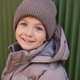 En Fant Gorro infantil de punto Beanie con forro Pine Bark