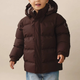 En Fant Chaqueta acolchada infantil Quilt Solid Coffee Bean